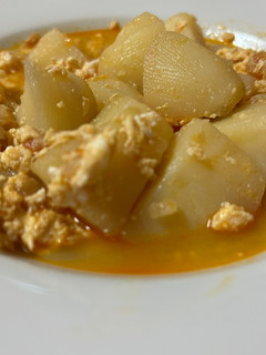 Una foto de Caldo de Papas y Huevo