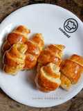 Jam filled croissants