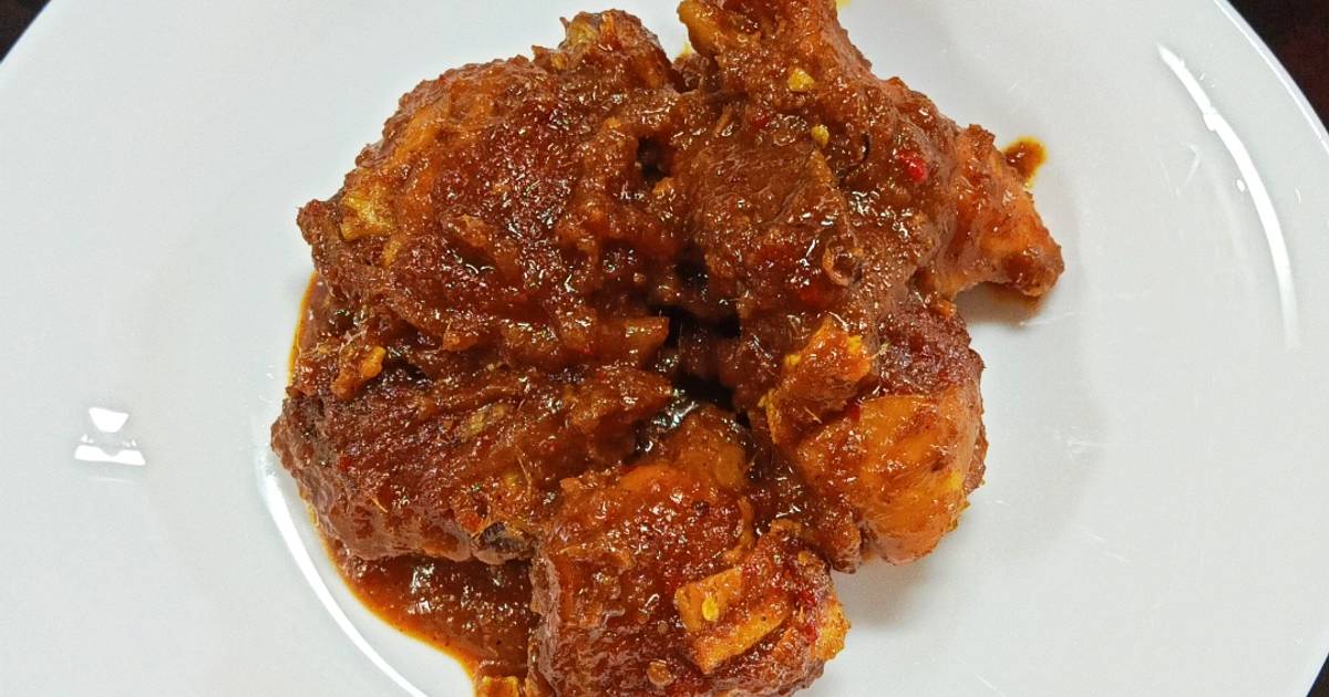 Resep Rendang Ayam 🐔🥘 Oleh Dapur Adell 🌼 Cookpad