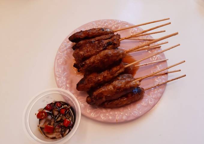 Ini dia! Resep membuat Sate daging cincang (#211) hidangan Idul Adha dijamin spesial