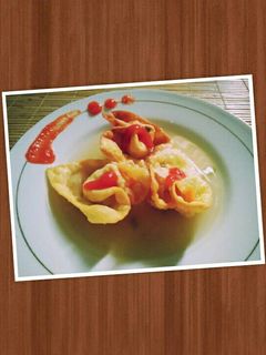 Foto resep Pangsit goreng isi ayam udang