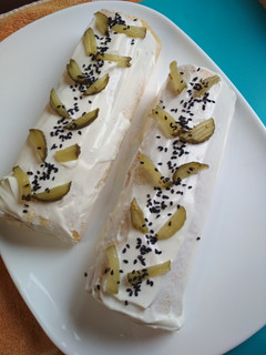 Una foto de Rollo dulce de salmón