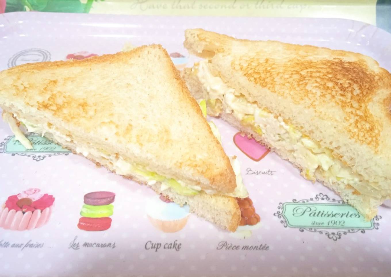 Sándwich frío de pollo