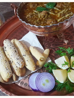 عکسی از دستور نان سوپ (نان قلمی)