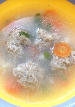 Foto resep Sop bakso oat daging (mpasi 12m+)