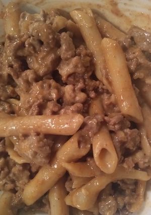 A picture of Healthy (but doesn't taste healthy) Taco Pasta.