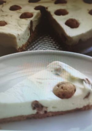 Una foto de Tarta de Choco Blanco y Chips Ahoy