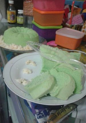 Foto resep Bolu kukus pandan putih telur