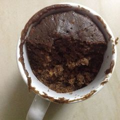 A picture of Nutella Peanut Butter Mug Cake.