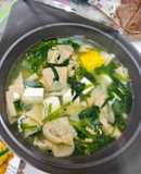 素菠菜豆皮玉米湯