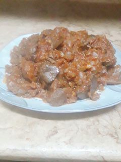 صورة لوصفة يخنة كبد وقوانص