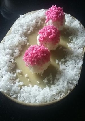 A picture of Paneer dates laddu.