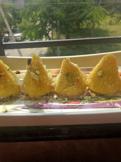 A picture of Carrot paneer Modak.