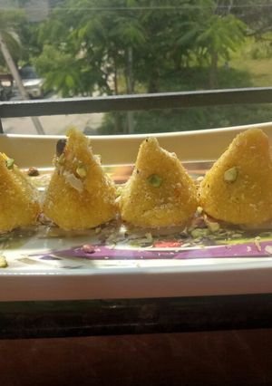 A picture of Carrot paneer Modak.
