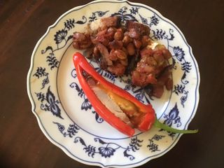 California Farm Ham and Cheese Stuffed Peppers