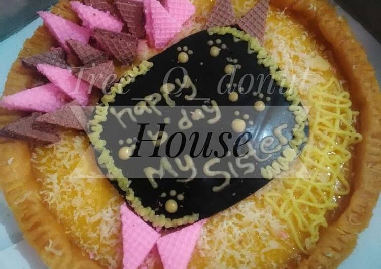 Langkah Mudah untuk Masak Pie susu teflon/oven part5 yang Sempurna