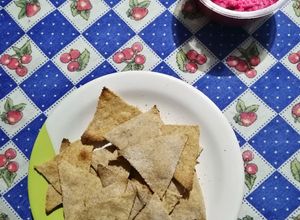 Una foto de Nachos en el horno