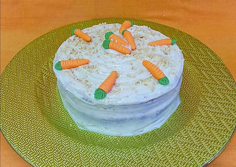 Tarta de zanahoria vegana