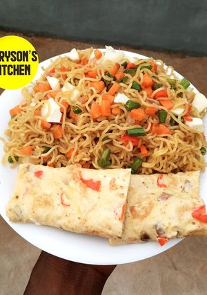 A picture of Stir fry noodles.