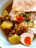 Nasi Rawon Daging Sapi + labu siam