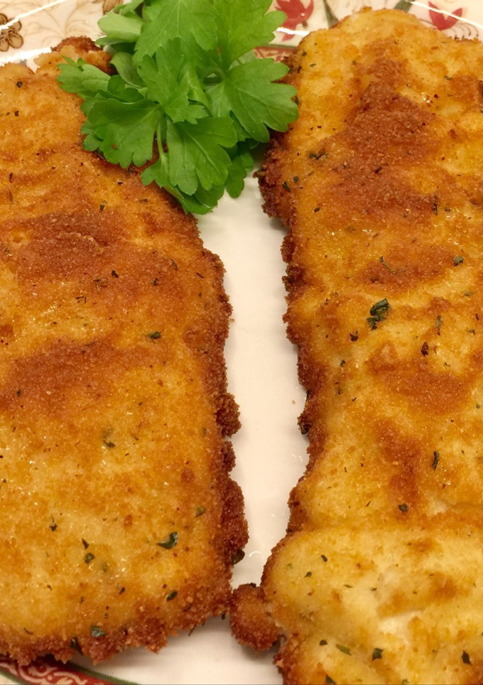 Una foto de Filetes pollo con bechamel