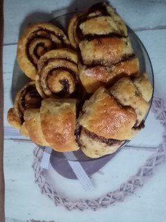 Gluténmentes kakaós csiga - csokis croissant recept fotója