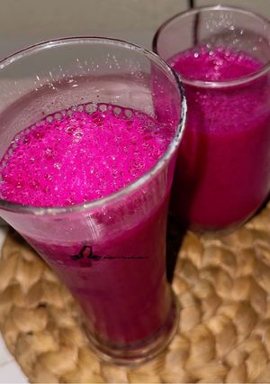 Foto resep Juice Buah Naga Nanas Jambu Segar