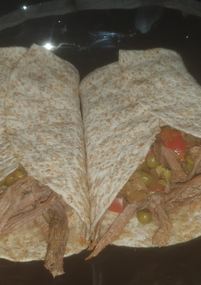 Una foto de Carne mechada en olla de cocción lenta