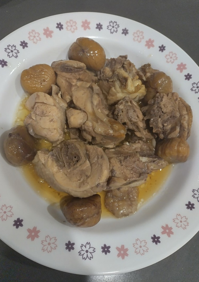 栗子燒雞（電鍋料理） 的食譜成品照片