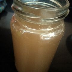 A picture of Ginger sugar syrup concoction ginger beer.