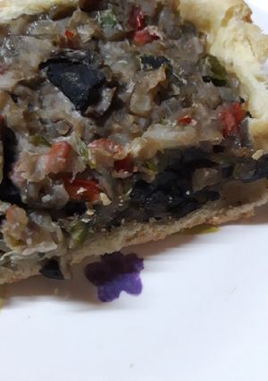 Una foto de Tarta de hongos (gírgolas) veggie