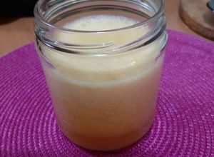Una foto de Jugo de melón y aguaymanto