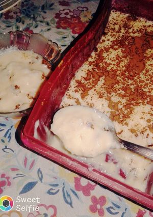 Una foto de Arroz con leche cremoso