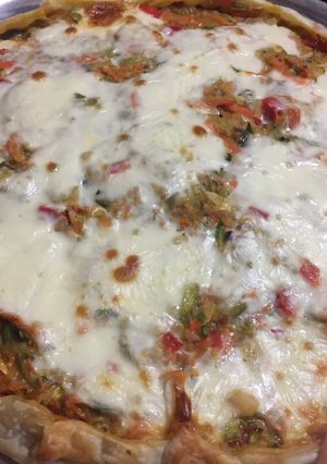 Una foto de Tarta de verduras con atún