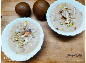 A picture of Chikoo Kheer.