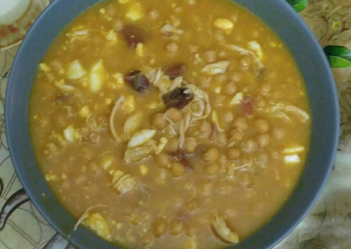 Garbanzos con picadillo