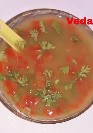 A picture of Green Moong Soup.