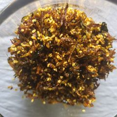 A picture of Red pumpkin peel chutney.