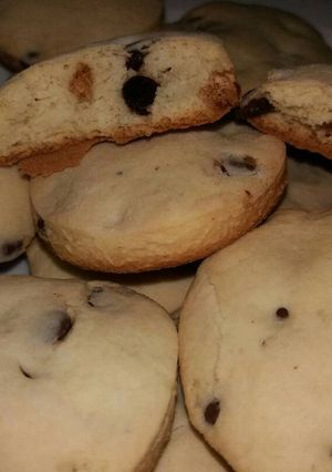 Una foto de Galletas chips de chocolate! Una dulce tentación