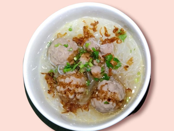 Cara Gampang Membuat Baso sapi isi telur puyuh Anti Gagal