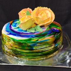 A picture of Glaze Chocolate Cake.