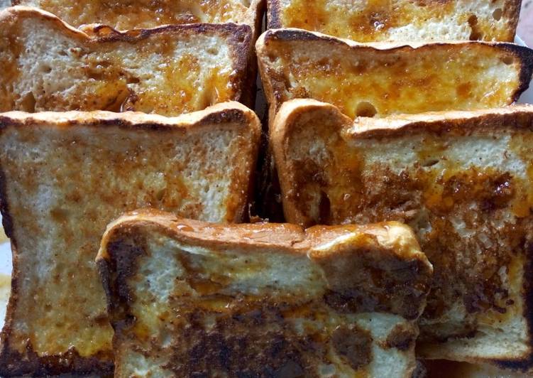 Simple Way to Prepare Award-winning Butter toast with an orange caramel glaze