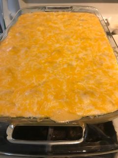 A picture of Mac & Cheese.