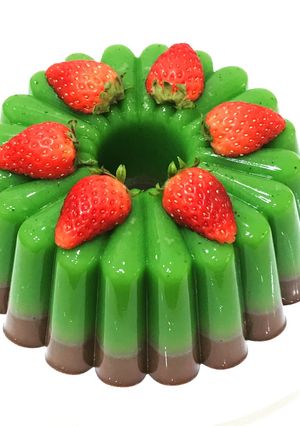 Foto resep Low carb matcha coklat puding