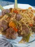 Bami goreng "para quedar bien"
