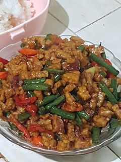 Foto resep Orek tempe kacang panjang