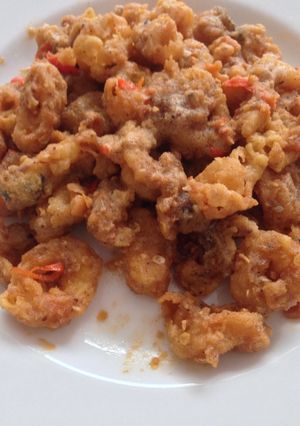 Foto resep Cumi goreng telur asin praktis