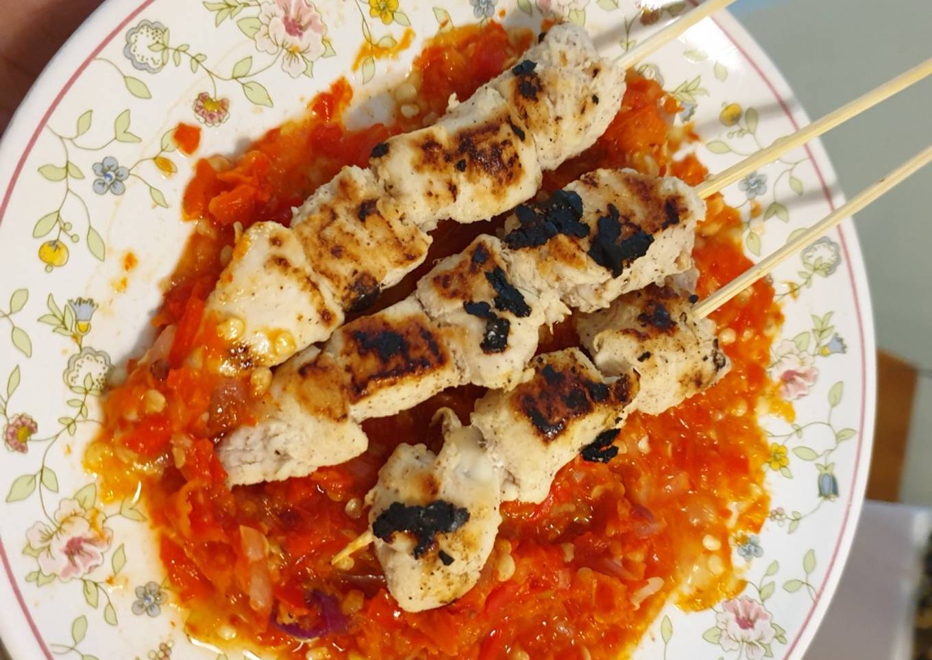 Sate ayam taichan untuk diet