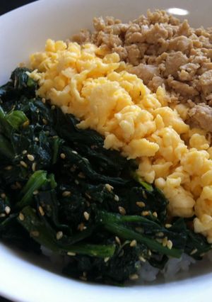 A picture of Chicken Soboro Don.