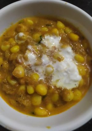 A picture of Corn curry.
